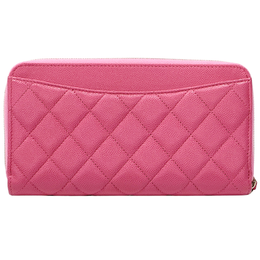 CHANEL Authentic Pink Caviar Leather Wallet - Picture 2 of 12